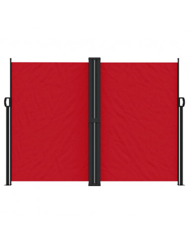 Tenda da Sole Laterale Retrattile Rossa 180x600 cm