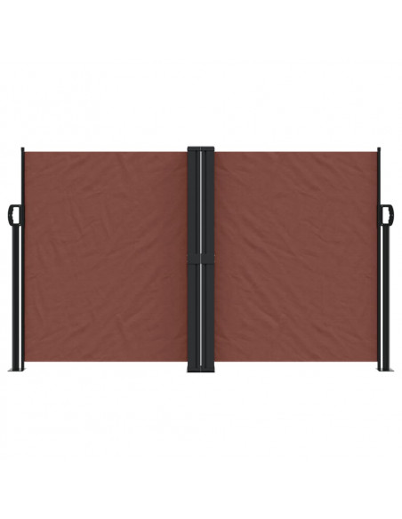 Tenda da Sole Laterale Retrattile Marrone 140x600 cm