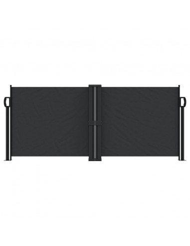 Tenda da Sole Laterale Retrattile Nera 100x600 cm
