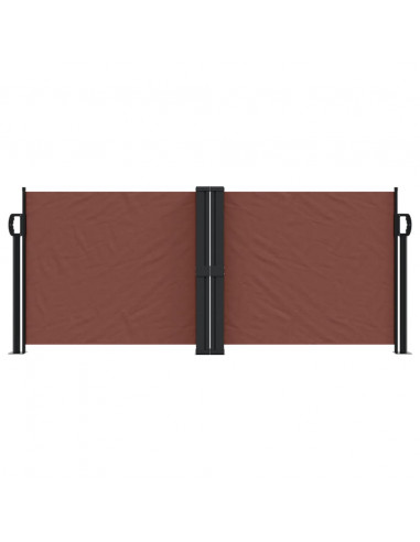 Tenda da Sole Laterale Retrattile Marrone 100x600 cm