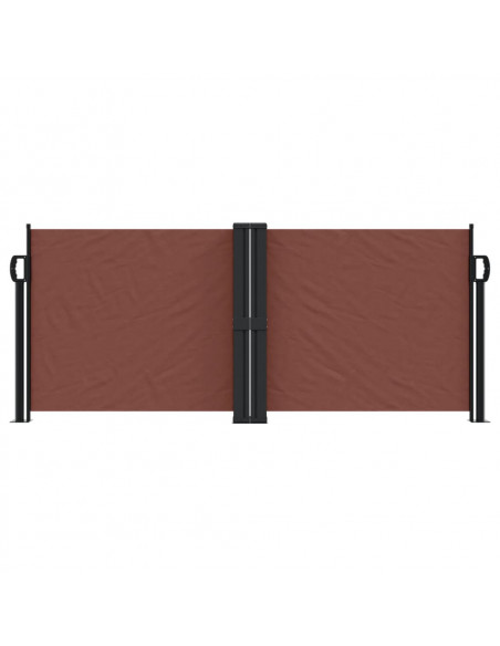Tenda da Sole Laterale Retrattile Marrone 100x600 cm