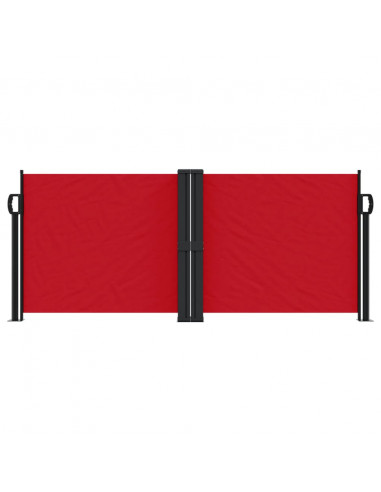 Tenda da Sole Laterale Retrattile Rossa 100x600 cm