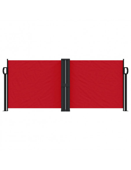 Tenda da Sole Laterale Retrattile Rossa 100x600 cm