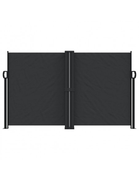 Tenda da Sole Laterale Retrattile Nera 140x1000 cm