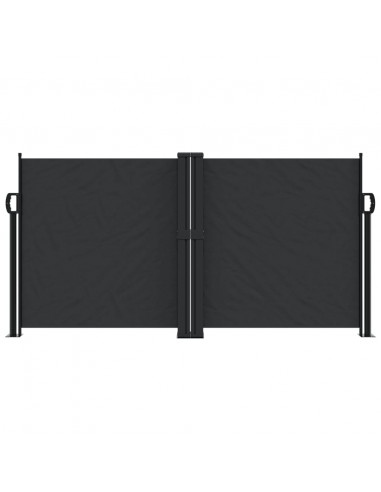 Tenda da Sole Laterale Retrattile Nera 120x1000 cm