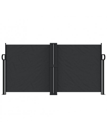Tenda da Sole Laterale Retrattile Nera 120x1000 cm