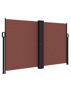 Tenda da Sole Laterale Retrattile Marrone 140x1000 cm 2