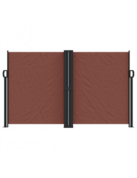 Tenda da Sole Laterale Retrattile Marrone 140x1000 cm
