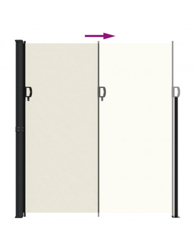 Tenda da Sole Laterale Retrattile Crema 220x500 cm