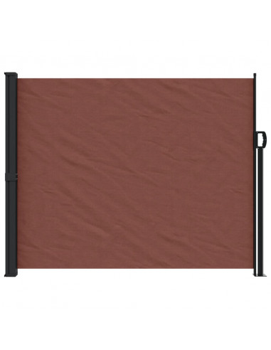 Tenda da Sole Laterale Retrattile Marrone 160x600 cm