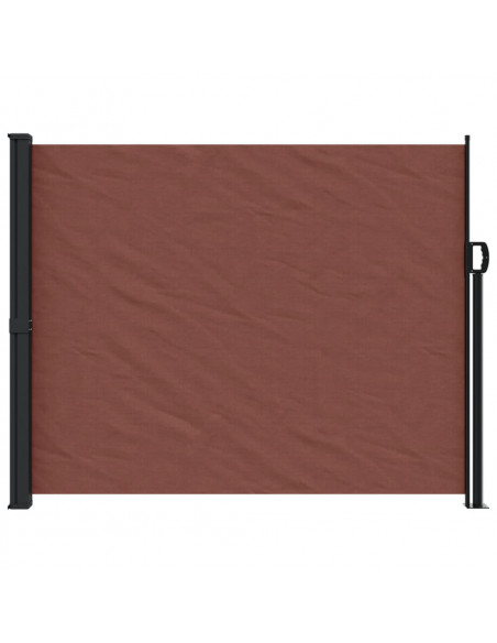 Tenda da Sole Laterale Retrattile Marrone 160x600 cm