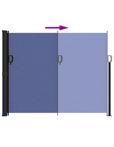 Tenda da Sole Laterale Retrattile Blu 160x600 cm