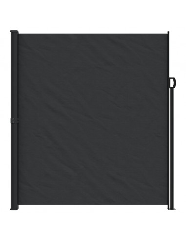 Tenda da Sole Laterale Retrattile Nera 220x300 cm