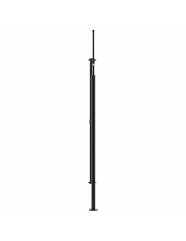 Tenda da Sole Laterale Retrattile Nera 220x300 cm