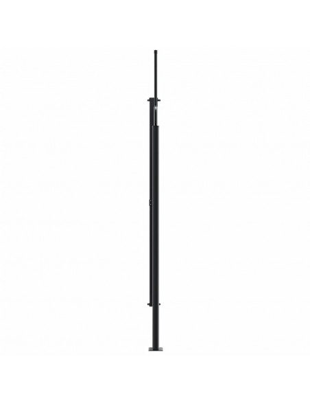 Tenda da Sole Laterale Retrattile Nera 220x300 cm