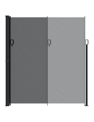 Tenda da Sole Laterale Retrattile Nera 220x300 cm