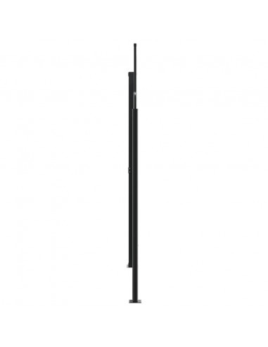Tenda da Sole Laterale Retrattile Nera 220x1000 cm