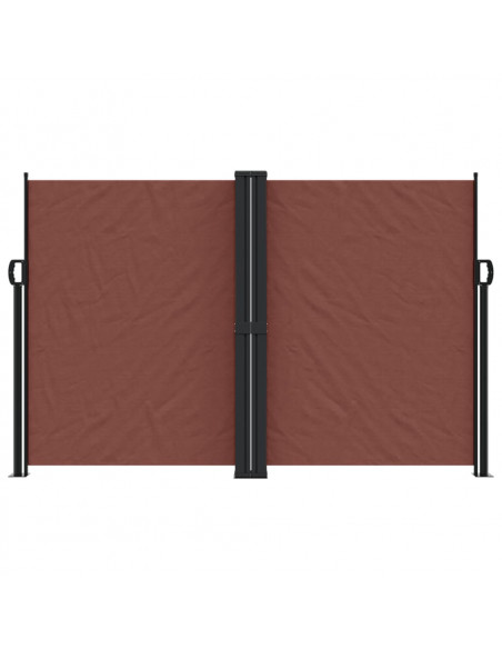 Tenda da Sole Laterale Retrattile Marrone 160x1200 cm