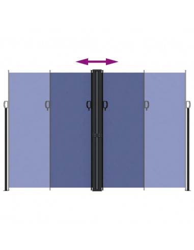 Tenda da Sole Laterale Retrattile Blu 220x1000 cm