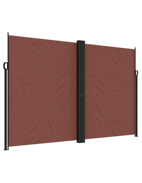 Tenda da Sole Laterale Retrattile Marrone 220x1000 cm