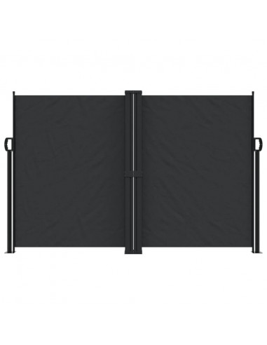 Tenda da Sole Laterale Retrattile Nera 160x1200 cm