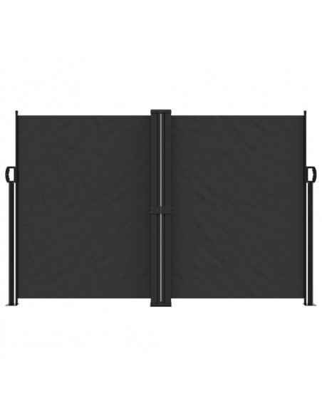 Tenda da Sole Laterale Retrattile Nera 160x1200 cm