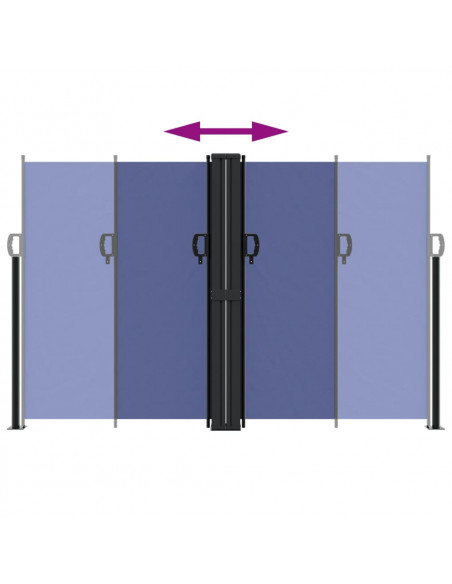 Tenda da Sole Laterale Retrattile Blu 160x1200 cm