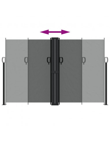 Tenda da Sole Laterale Retrattile Antracite 160x1200 cm