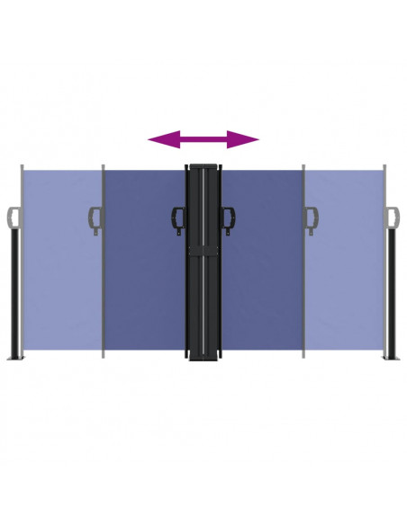 Tenda da Sole Laterale Retrattile Blu 120x1200 cm