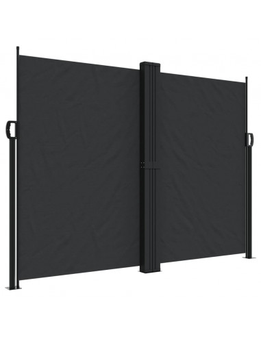 Tenda da Sole Laterale Retrattile Nera 180x1200 cm