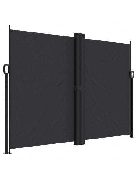 Tenda da Sole Laterale Retrattile Nera 180x1200 cm