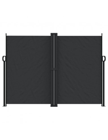 Tenda da Sole Laterale Retrattile Nera 180x1200 cm