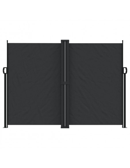 Tenda da Sole Laterale Retrattile Nera 180x1200 cm