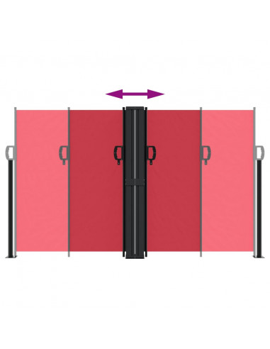 Tenda Laterale Retrattile Rossa 140x1200 cm