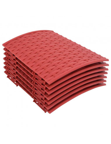 Gonna per Albero di Natale Rossa Ø56x23 cm in Plastica