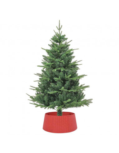 Gonna per Albero di Natale Rossa Ø56x23 cm in Plastica
