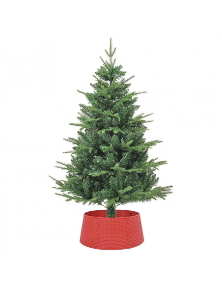 Gonna per Albero di Natale Rossa Ø56x23 cm in Plastica