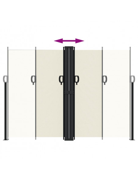Tenda da Sole Laterale Retrattile Crema 180x1200 cm