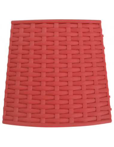 Gonna per Albero di Natale Rossa Ø56x23 cm in Plastica