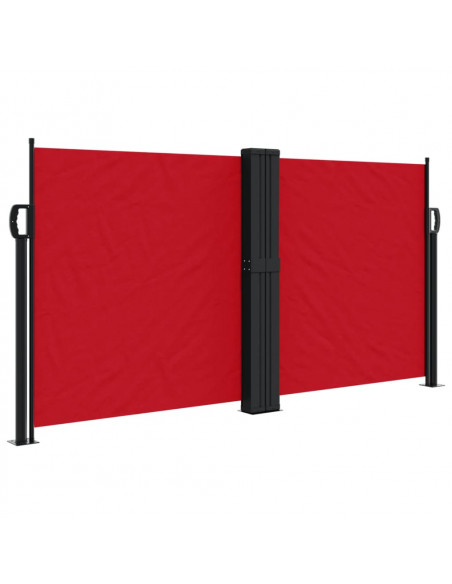 Tenda da Sole Laterale Retrattile Rossa 120x1200 cm