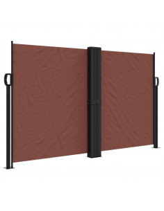 Tenda Laterale Retrattile Marrone 140x1200 cm 2