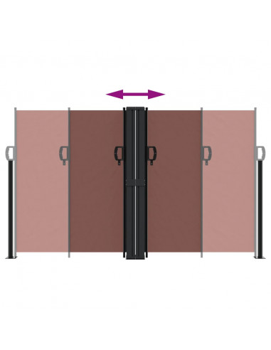 Tenda Laterale Retrattile Marrone 140x1200 cm
