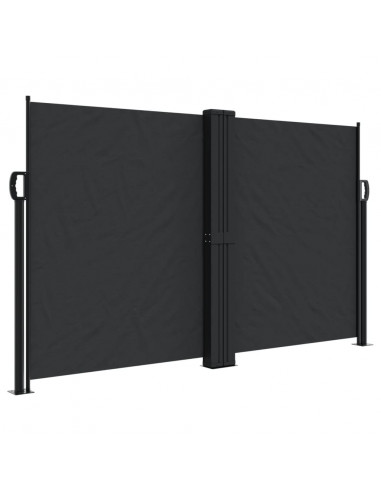 Tenda da Sole Laterale Retrattile Nera 140x1200 cm