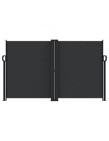 Tenda da Sole Laterale Retrattile Nera 140x1200 cm