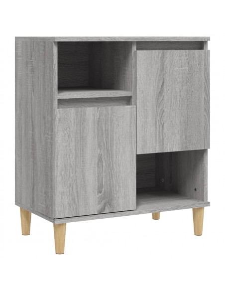 Credenze 2pz Grigio Sonoma 60x35x70 cm in Legno Multistrato