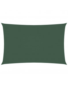 Parasole a Vela Oxford Rettangolare 2x4,5 m Verde Scuro 2