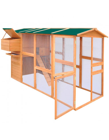 Pollaio in Legno 295x163x170 cm