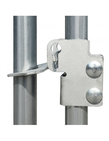 Gabbia per Polli da Esterno in Acciaio Zincato 2x2x1,92 m