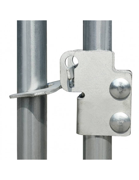 Gabbia per Polli da Esterno in Acciaio Zincato 2x2x1,92 m