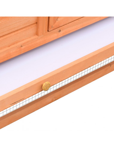 Conigliera in Legno Massello di Pino e Abete 310x70x87 cm